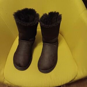 Chocolate Brown Bailey Bow Ugg Boots Size 9